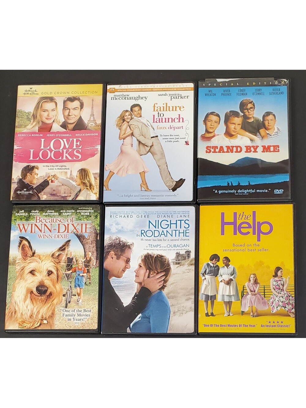 VG DVD Movie Collection - Love Locks, Failure to Launch, Stand By Me+